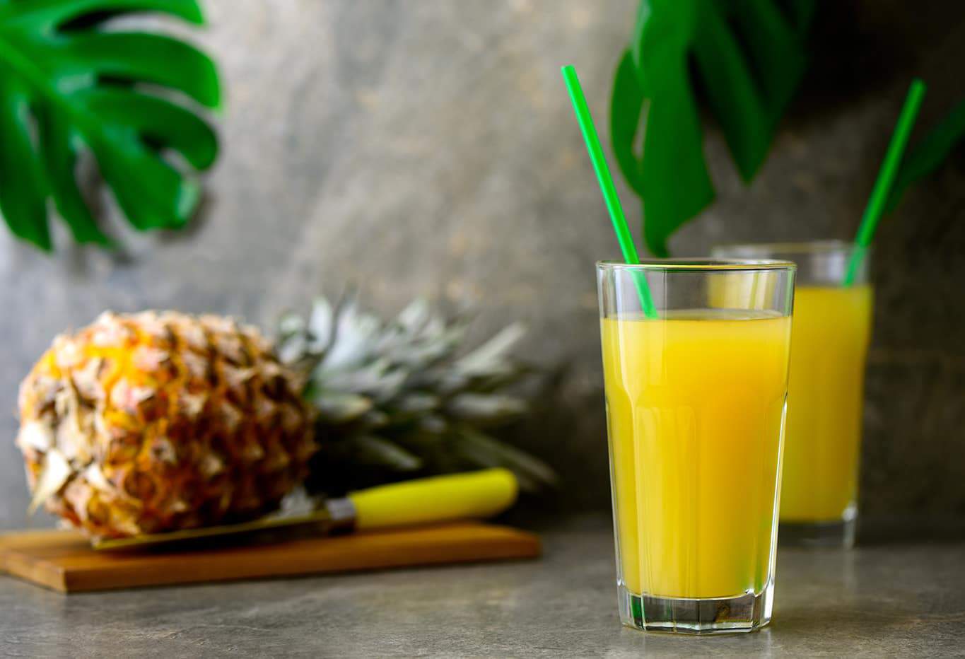 Orange Juice and a fruit